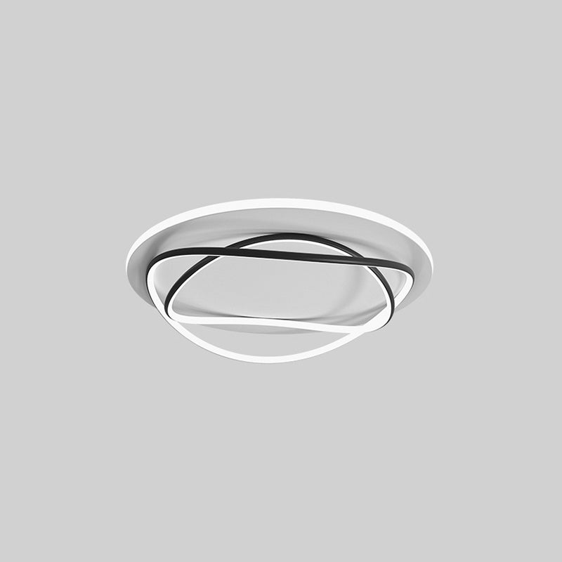 Luces de techo empotradas lineales modernas Luces empotradas de aluminio en blanco y negro