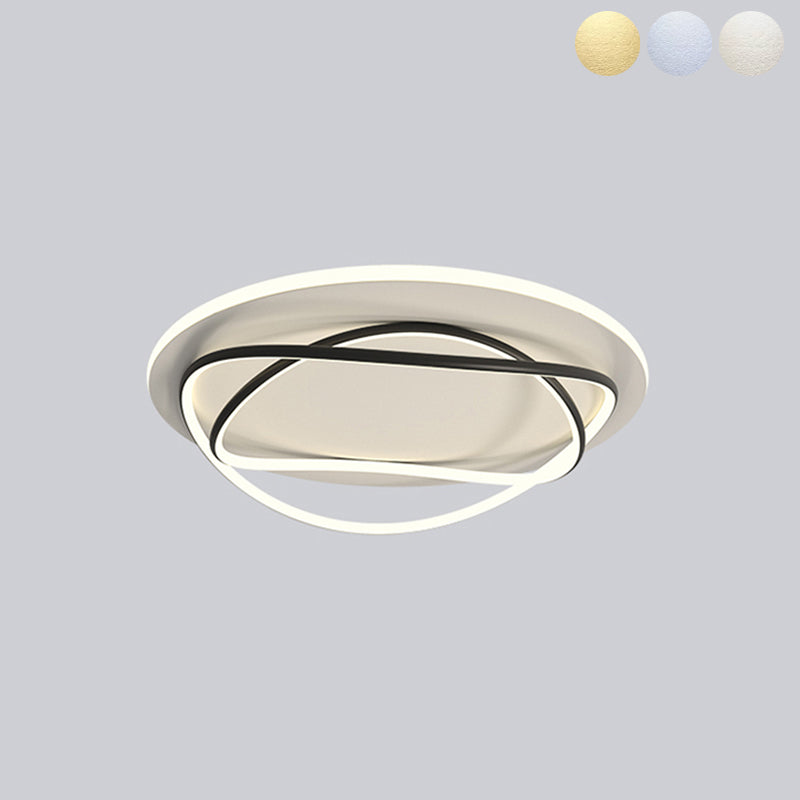 Luces de techo empotradas lineales modernas Luces empotradas de aluminio en blanco y negro