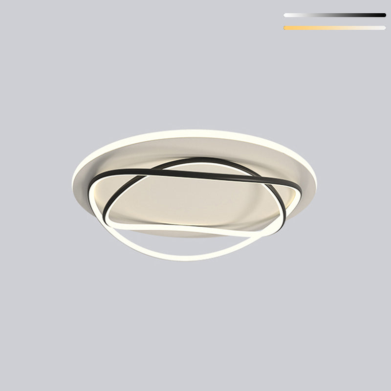 Luces de techo empotradas lineales modernas Luces empotradas de aluminio en blanco y negro