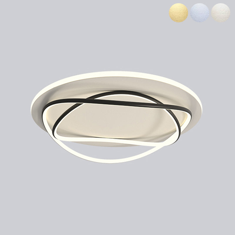 Luces de techo empotradas lineales modernas Luces empotradas de aluminio en blanco y negro