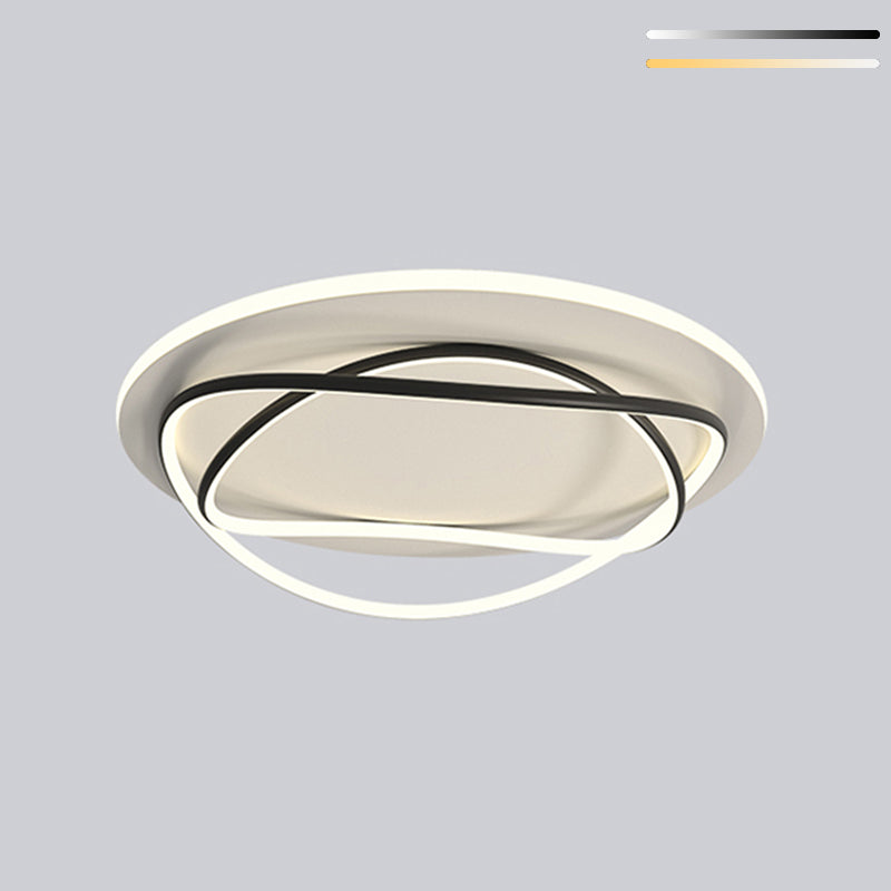 Luces de techo empotradas lineales modernas Luces empotradas de aluminio en blanco y negro