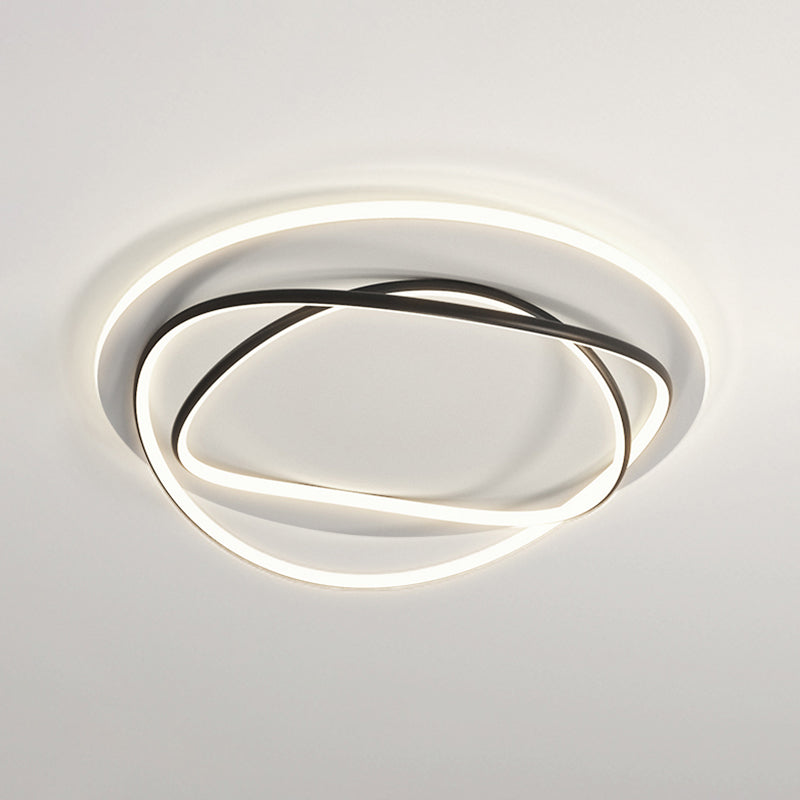 Luces de techo empotradas lineales modernas Luces empotradas de aluminio en blanco y negro