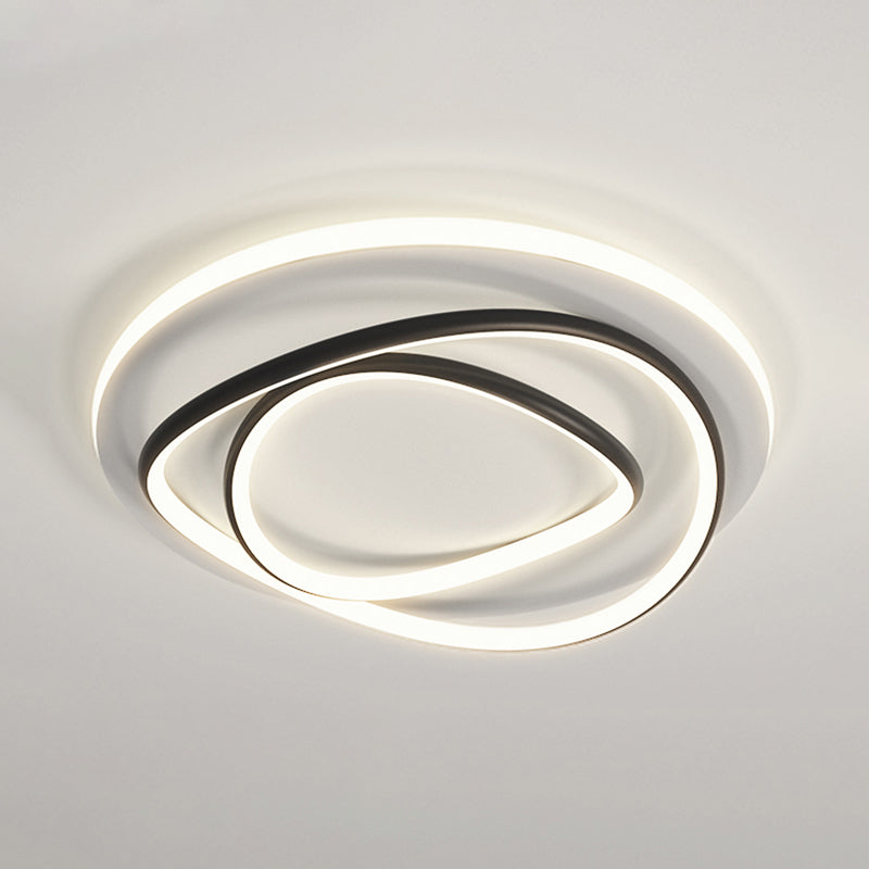 Luces de techo empotradas lineales modernas Luces empotradas de aluminio en blanco y negro