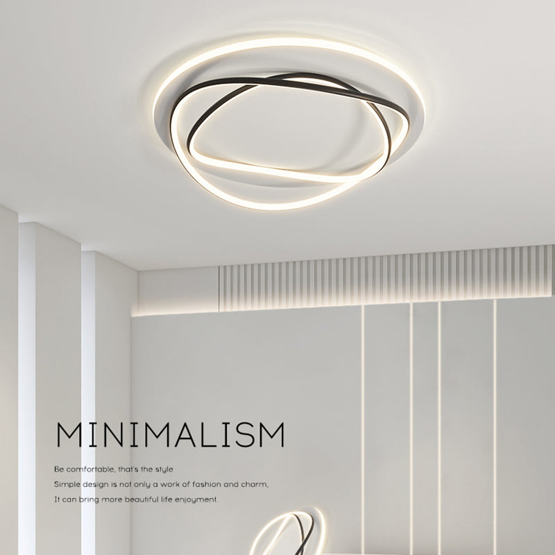 Luces de techo empotradas lineales modernas Luces empotradas de aluminio en blanco y negro
