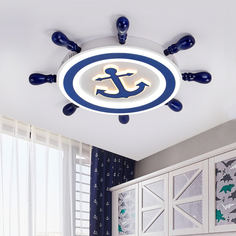 Plafonnier géométrique en acrylique à montage encastré, créatif, LED, pour chambre d'enfant