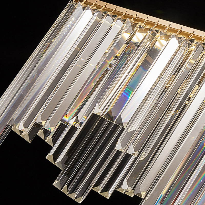 Crystal Contemporary Geometric Island Lighting Multi Lights Chandelier Lighting Fixtures