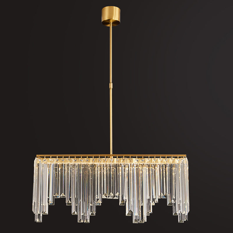 Crystal Contemporary Geometric Island Lighting Multi Lights Chandelier Lighting Fixtures