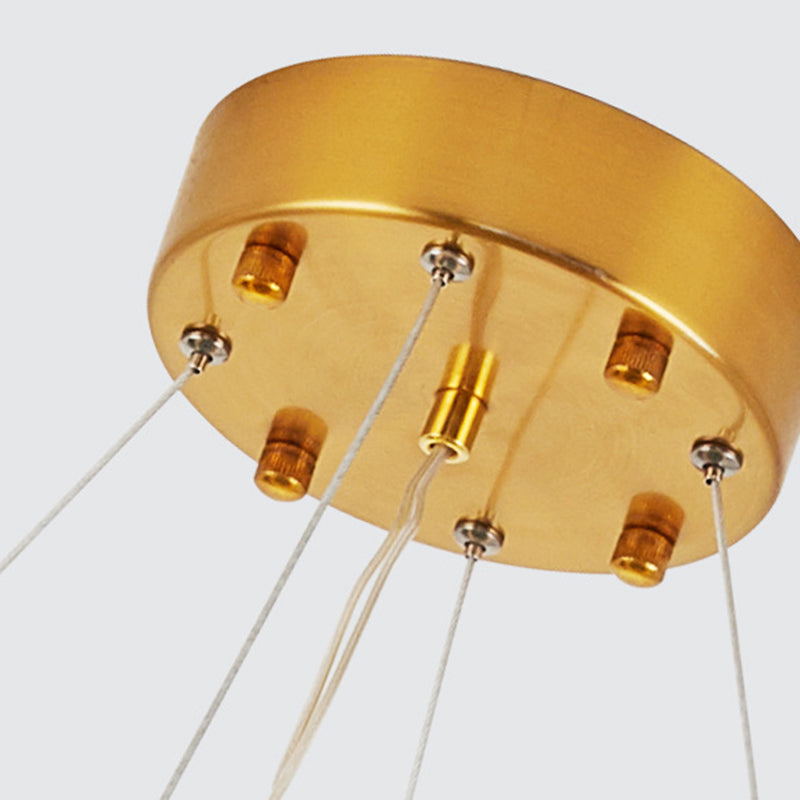 Contemporary Geometric Island Lighting Crystal Rod 1 Light Chandelier Lighting Fixtures