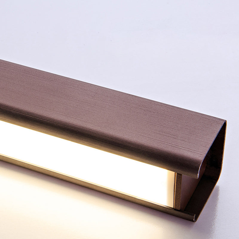 1-Light Acrylic Island Hanging Light, Minimalist Indoor Linear Pendant Light in Brown