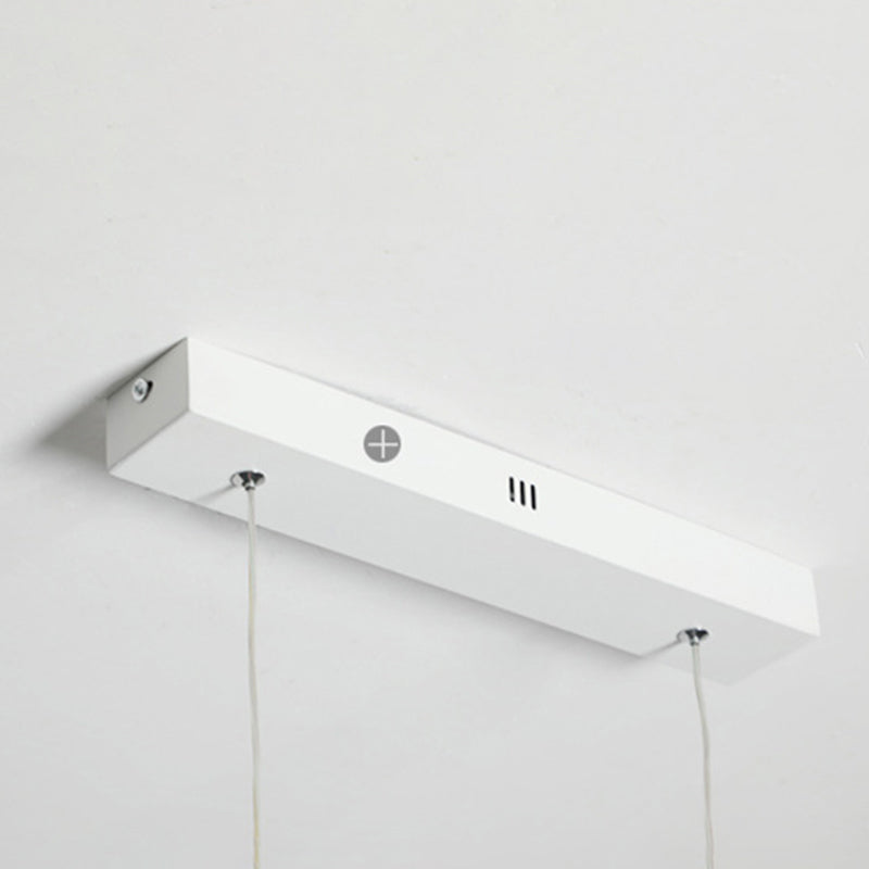 Minimalist Acrylic Hanging Lamp, Luxury Linear Shade Hanging Light for Indoor