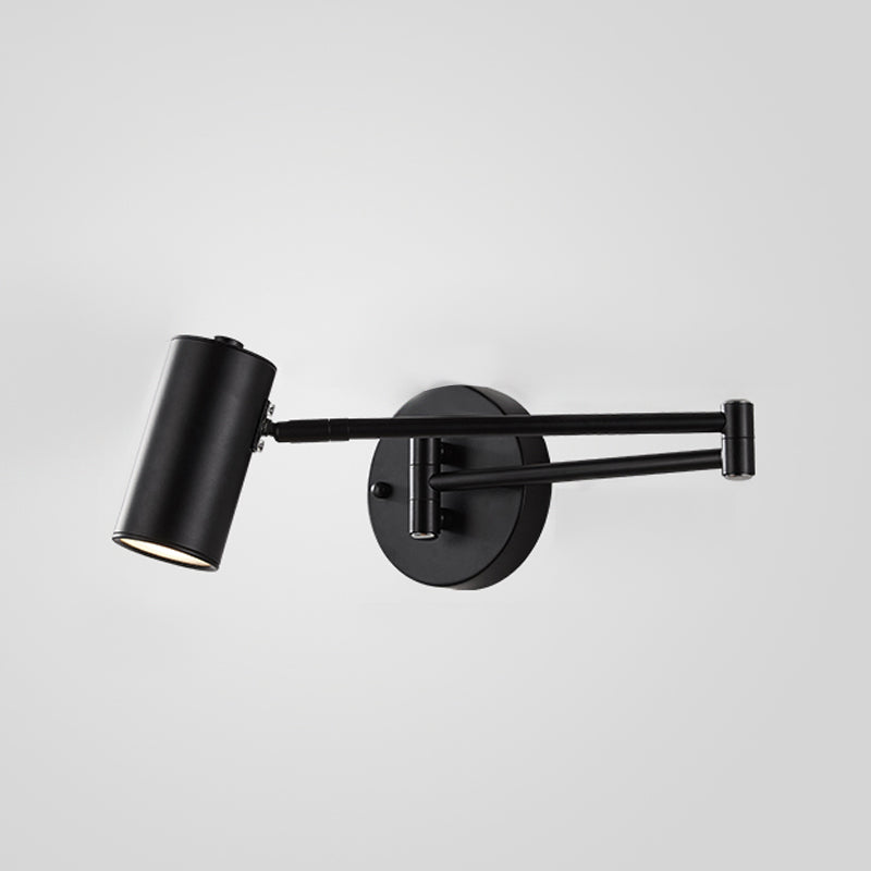 Modern Creative Single Wall Lamp Electroplate Iron Extendable Wall Light for Interior Spaces