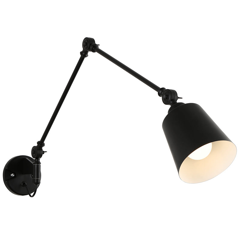 1 Éclair de mur à bras swing léger léger Laut en métal de style moderne