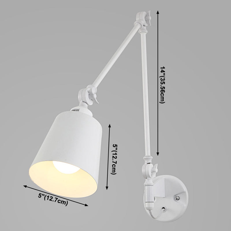 1 Éclair de mur à bras swing léger léger Laut en métal de style moderne