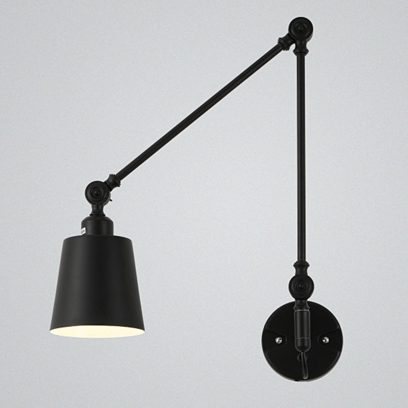 1 Éclair de mur à bras swing léger léger Laut en métal de style moderne