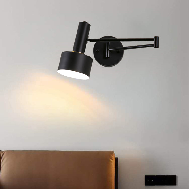 1 Licht geometrische Schattenwandbeleuchtung moderner Metallschwung Arm Leuchte