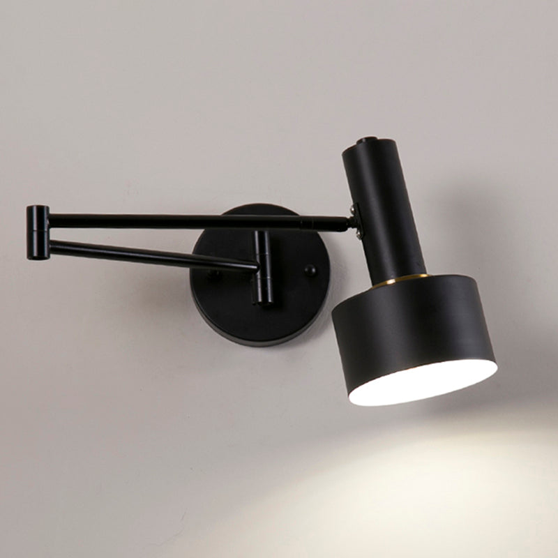 1 Licht geometrische Schattenwandbeleuchtung moderner Metallschwung Arm Leuchte