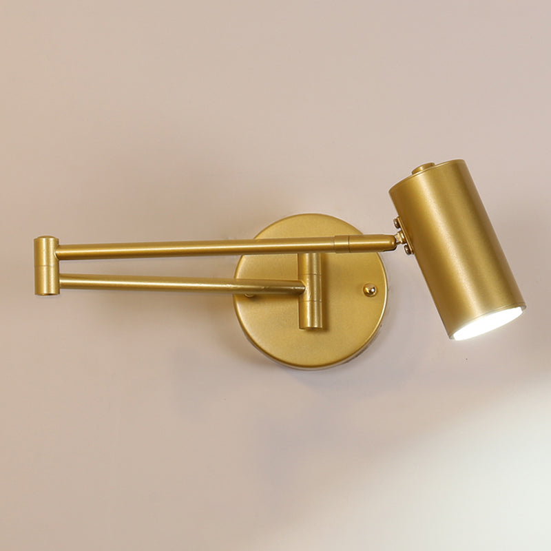 1 Licht geometrische Schattenwandbeleuchtung moderner Metallschwung Arm Leuchte