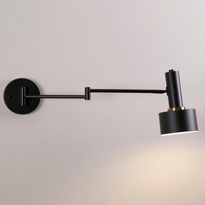 1 Licht geometrische Schattenwandbeleuchtung moderner Metallschwung Arm Leuchte