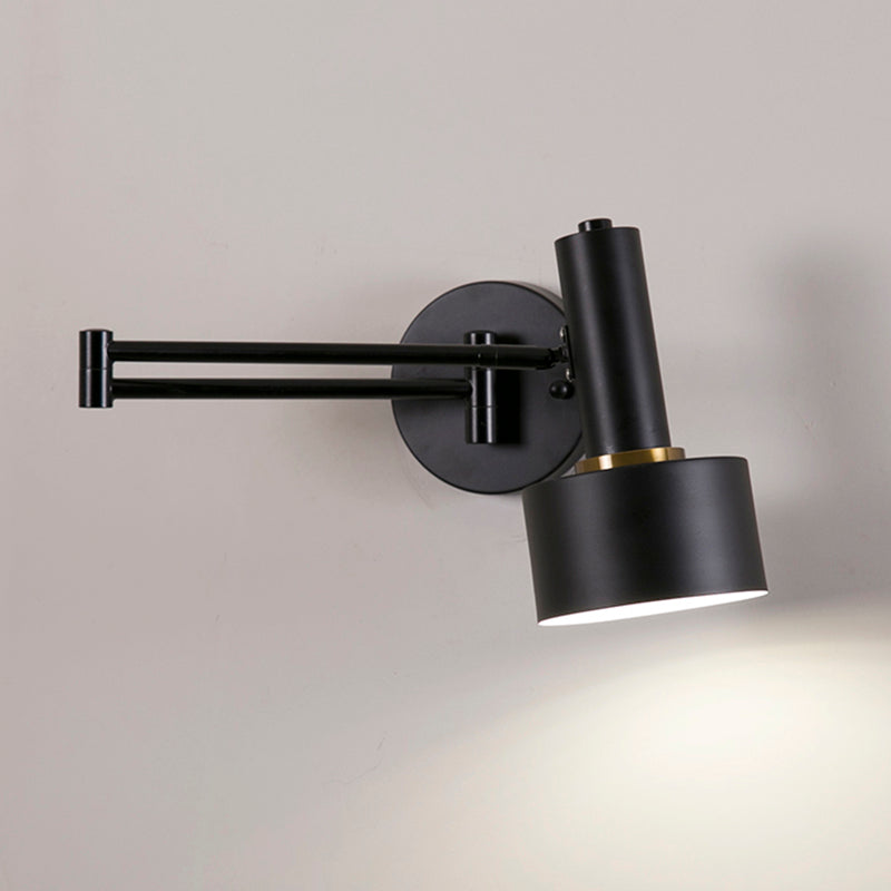 1 Licht geometrische Schattenwandbeleuchtung moderner Metallschwung Arm Leuchte