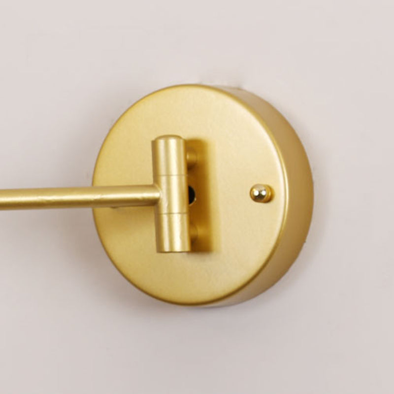 1 Licht geometrische Schattenwandbeleuchtung moderner Metallschwung Arm Leuchte