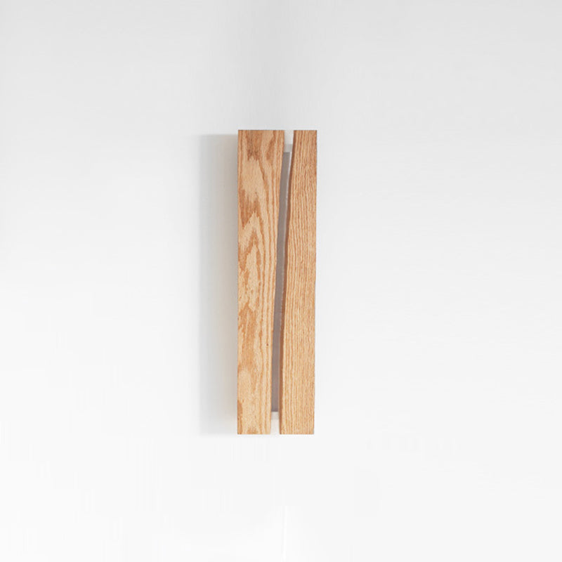1 Light Rectangle Wall Sconce Lighting Modern Wall Lamp Wood Sconce Lights