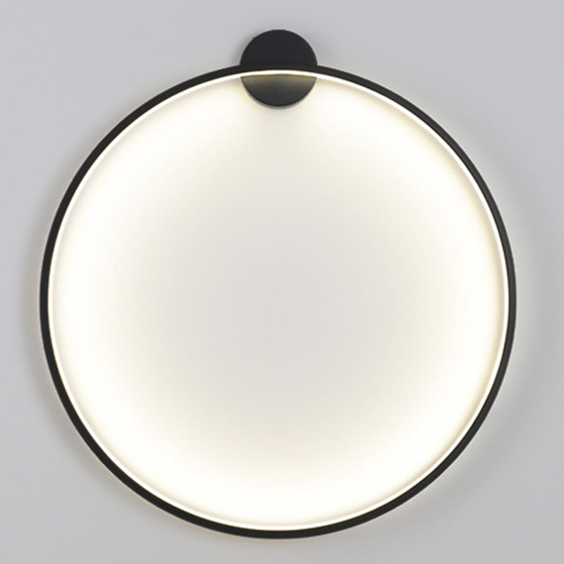 1 leggero illuminazione da parete in stile moderno in stile moderno per parete rotonda minimalista per letto per camera da letto