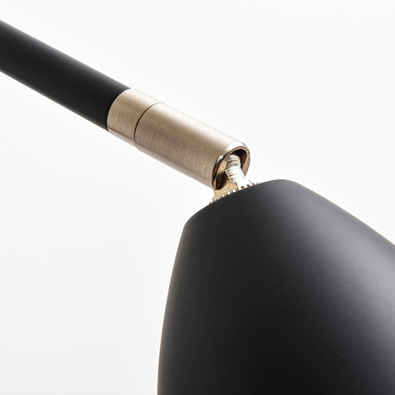 Metal Geometric Shade Wall Lighting Modern Style 1-Light Swing Arm Sconce Lamp