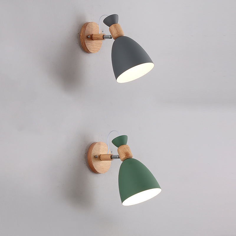 Indoor 1-Bulb Down Light Wall Sconce Lighting, Modern Macaroon Style Sconce Light Fixture