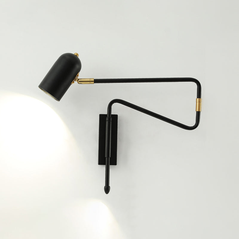 Metalen geometrische schaduwmuuronderdelen in moderne stijl zwenkarmwandverlichting