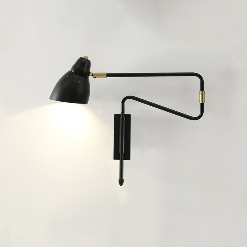 Metalen geometrische schaduwmuuronderdelen in moderne stijl zwenkarmwandverlichting