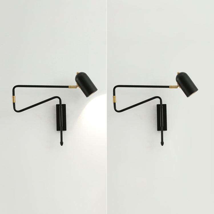 Metalen geometrische schaduwmuuronderdelen in moderne stijl zwenkarmwandverlichting