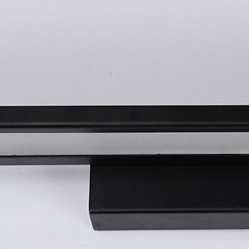 Illuminazione con funce murale rettangolo moderno metallo 1 lampada da parete leggera