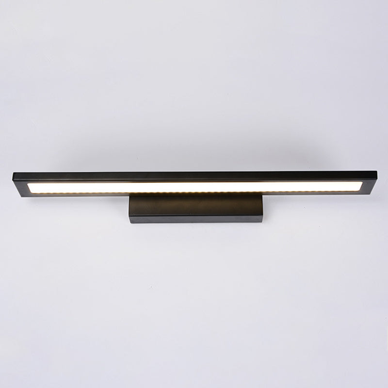 Illuminazione con funce murale rettangolo moderno metallo 1 lampada da parete leggera
