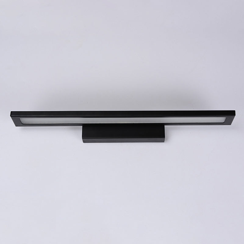 Illuminazione con funce murale rettangolo moderno metallo 1 lampada da parete leggera