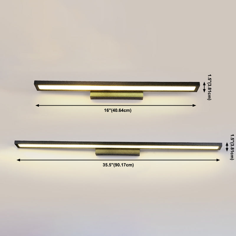 Rectangle Sconce Light Fixture Modern Metal 1 Light Wall Light Fixture