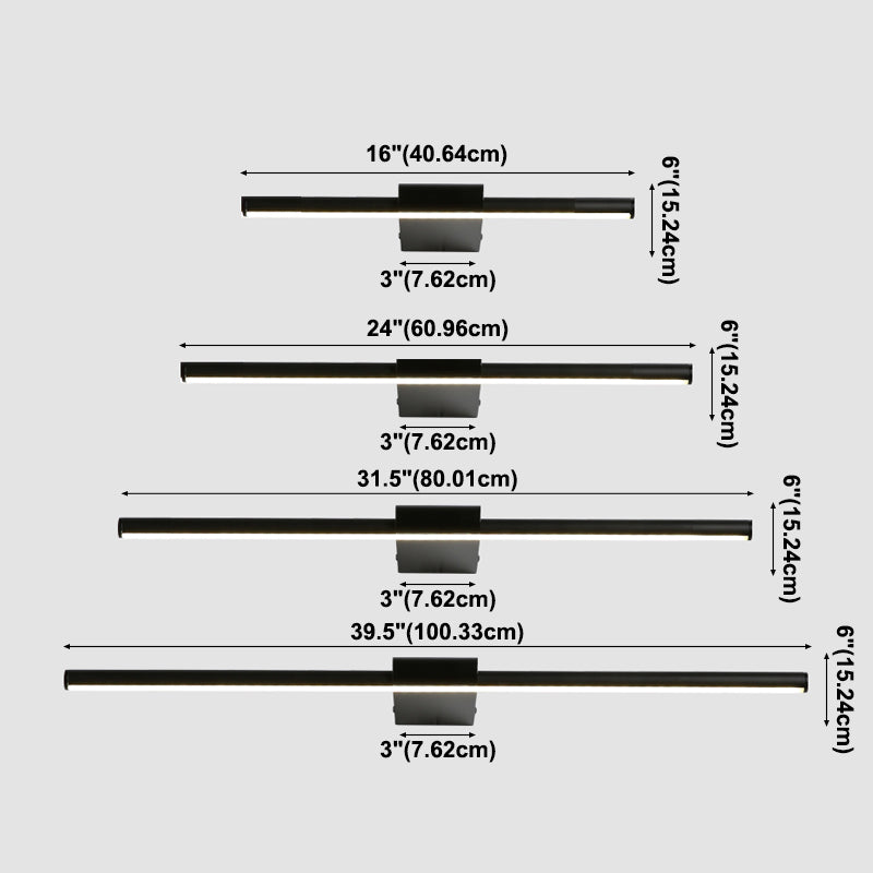 Linear Mirror Front Bath Light Wall Mounted Light Modern Wall Sconce Lighting