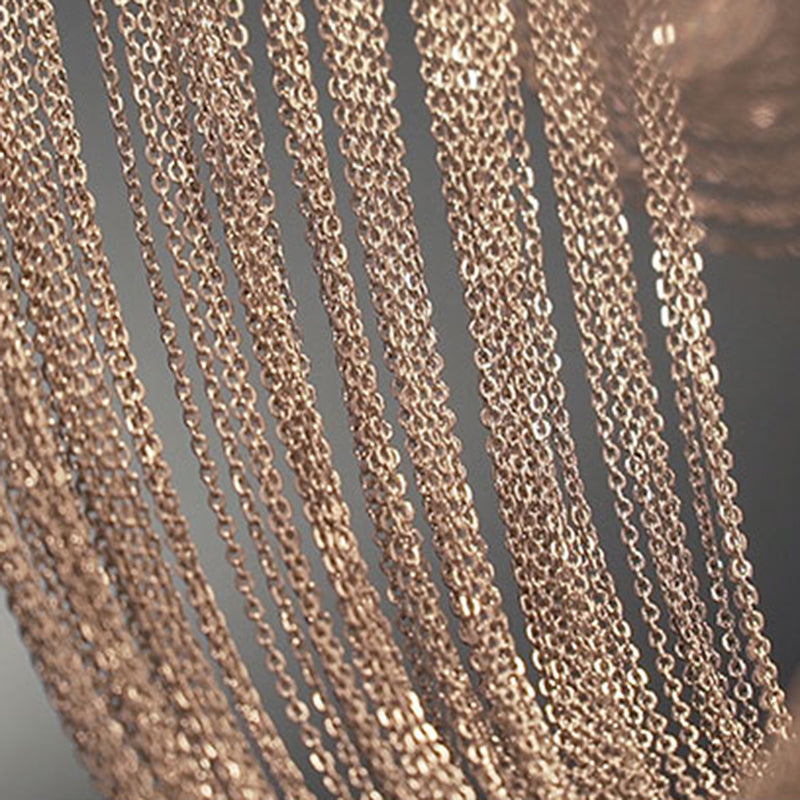 Ketting moderne stijl kroonluchter hanglamp metalen 8-lichts hanglampvoeturen