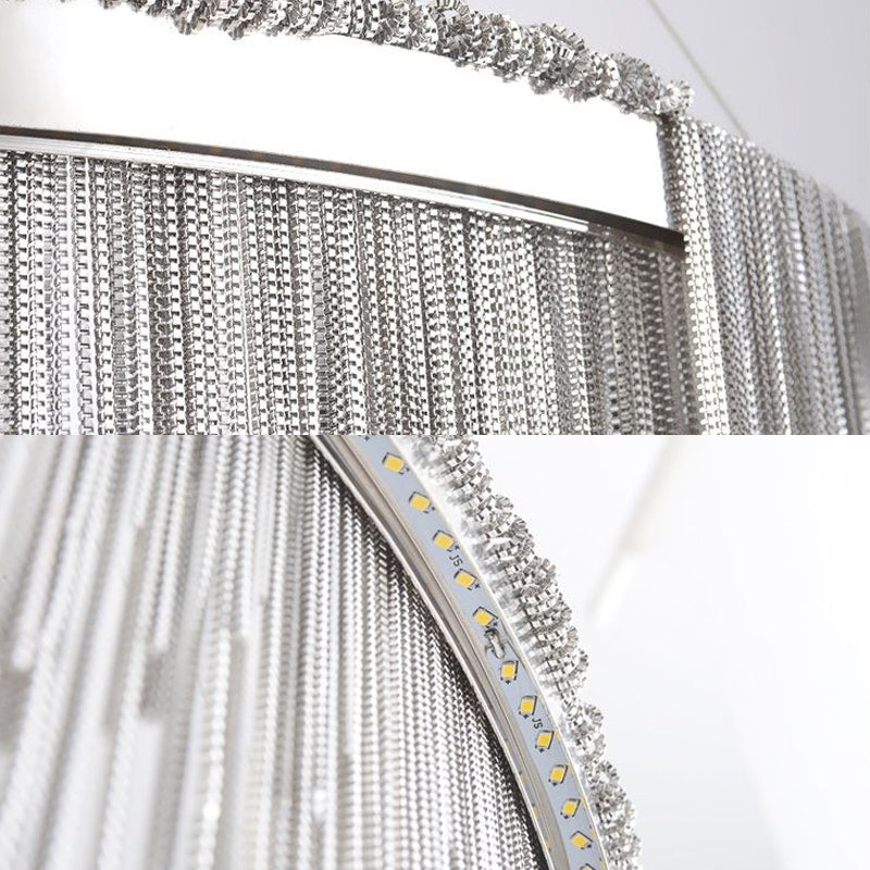 Moderne luxe led kroonluchter metalen lineaire hangende lamp voor binnenruimtes