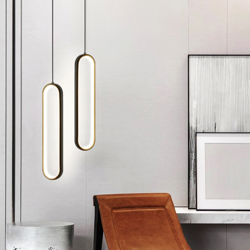 Contemporary Pendant Lighting Fixtures Geometric Metal Suspension Pendant