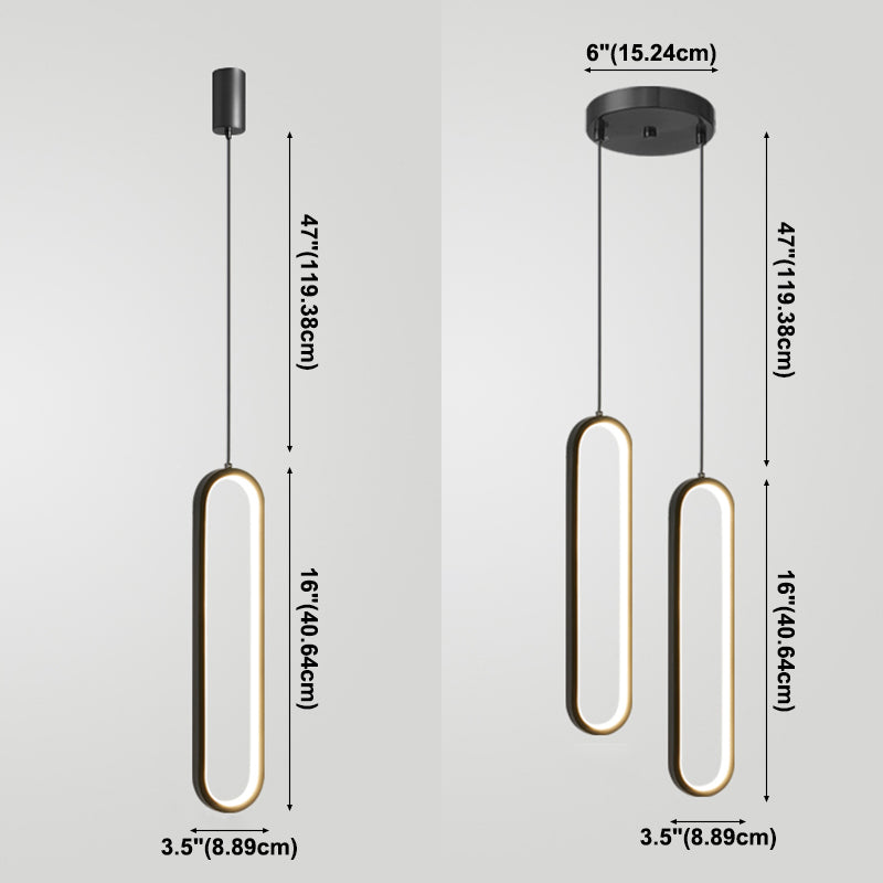 Contemporary Pendant Lighting Fixtures Geometric Metal Suspension Pendant