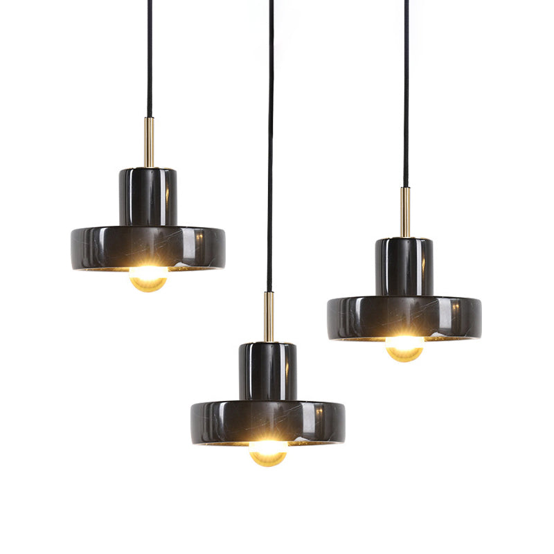 Cement Geometric Shaped Suspension Light Modern Style Hanging Lamps for Dining Room Living Room