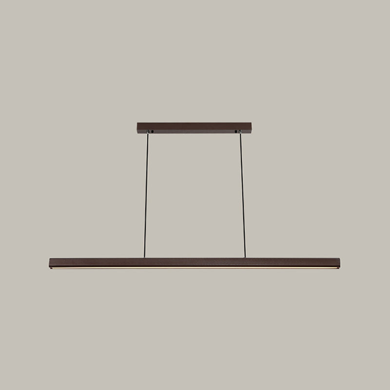 Minimalist Linear Island Pendant Lighting, 1-Light Acrylic Hanging Lights for Kitchen Island