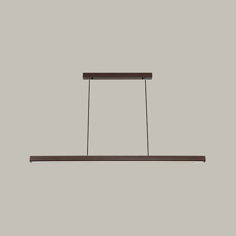 Minimalist Linear Island Pendant Lighting, 1-Light Acrylic Hanging Lights for Kitchen Island