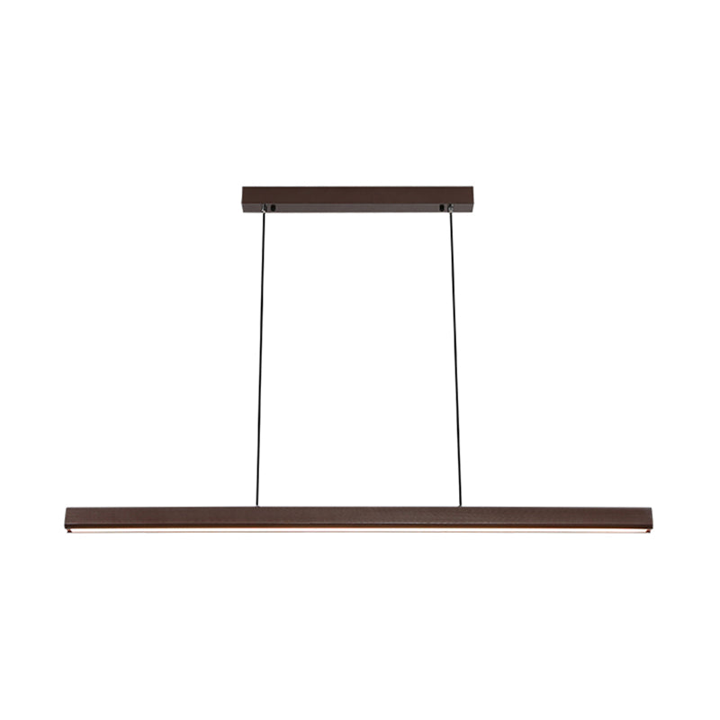 Minimalist Linear Island Pendant Lighting, 1-Light Acrylic Hanging Lights for Kitchen Island