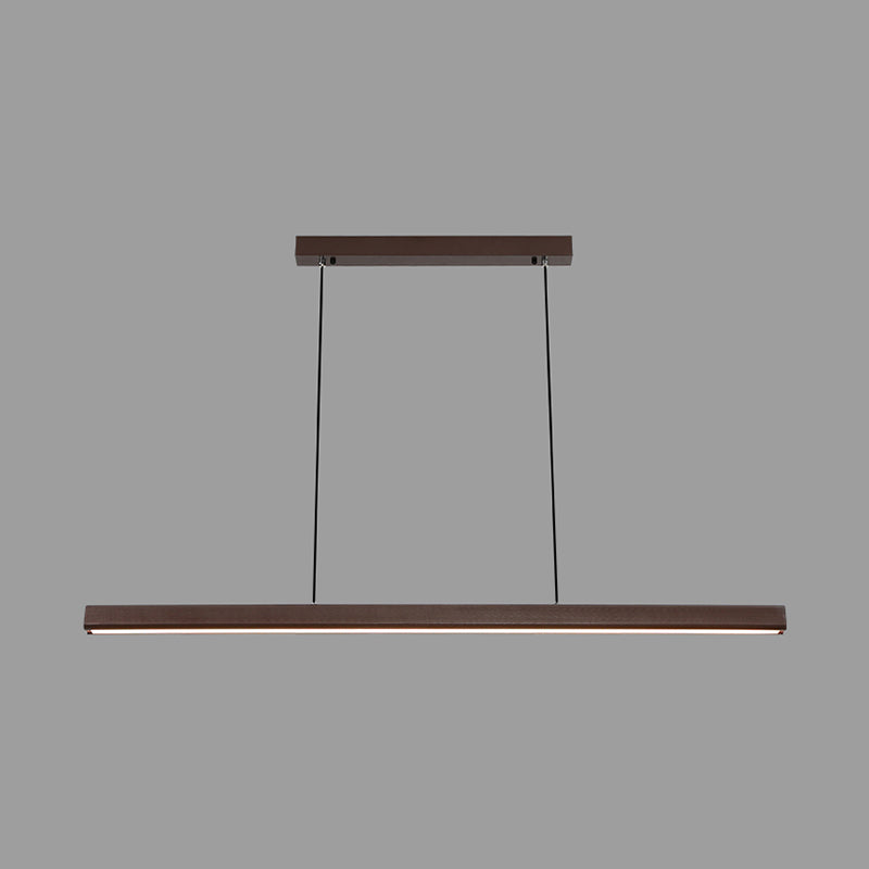 Minimalist Linear Island Pendant Lighting, 1-Light Acrylic Hanging Lights for Kitchen Island