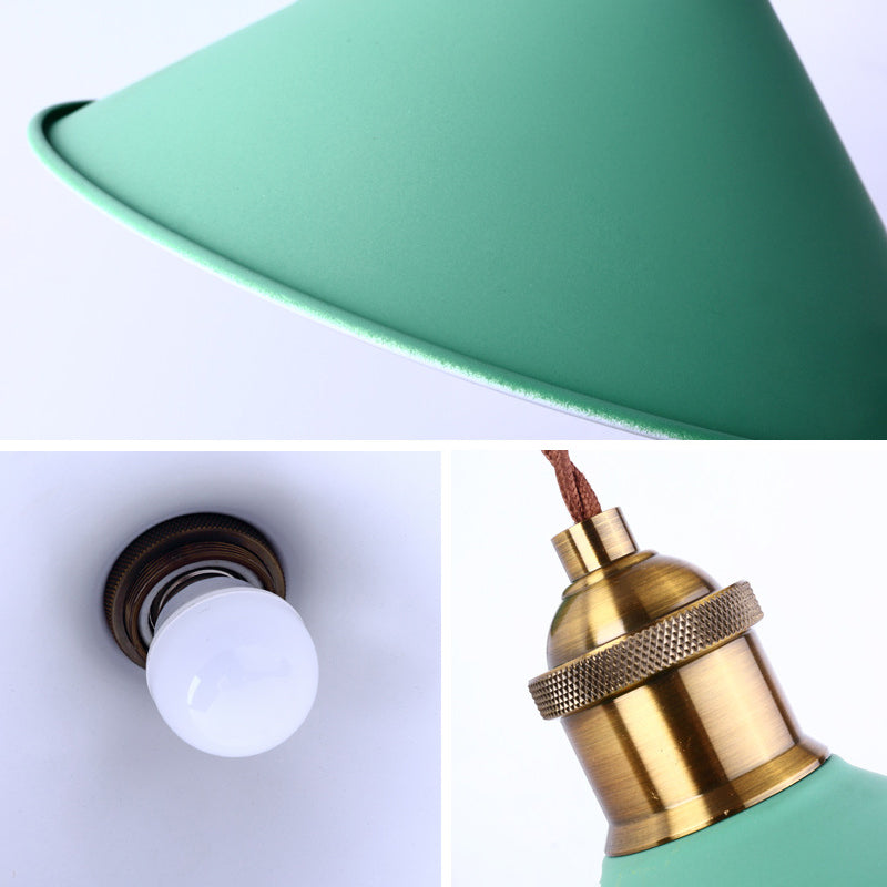 Lumières murales de style moderne Éclairage mural macaron métallique pour chambre