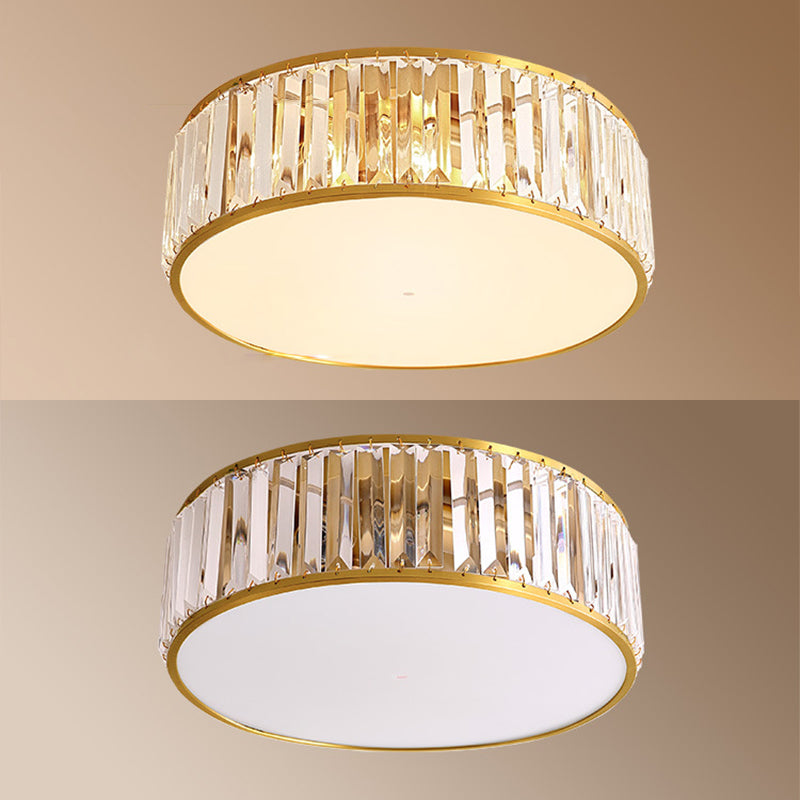 Luminaires de plafond encastrés à tambour luminaire de plafond en acrylique Vintage pour salon