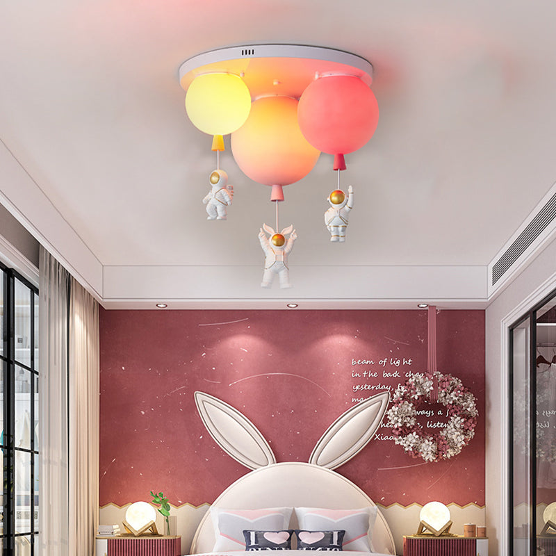 Acryl ballon plafond hanglamp eigentijds plafond inbouw met Spaceman