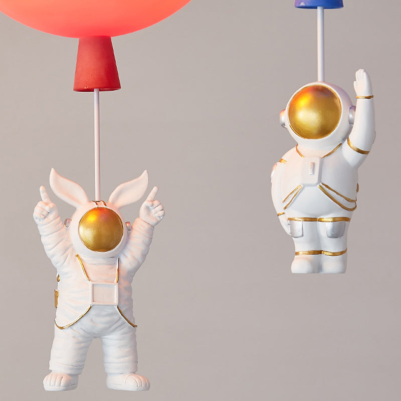 Acryl ballon plafond hanglamp eigentijds plafond inbouw met Spaceman