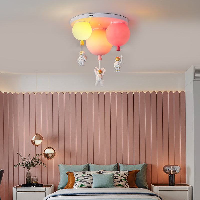 Acryl ballon plafond hanglamp eigentijds plafond inbouw met Spaceman